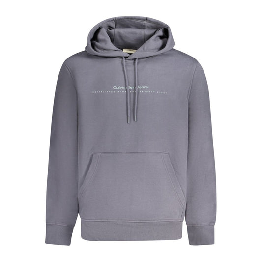 Blauer Baumwollpullover für Herren