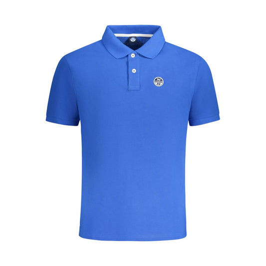 Blaues Poloshirt aus Baumwolle für Herren