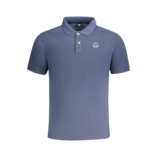 Blaues Poloshirt aus Baumwolle für Herren