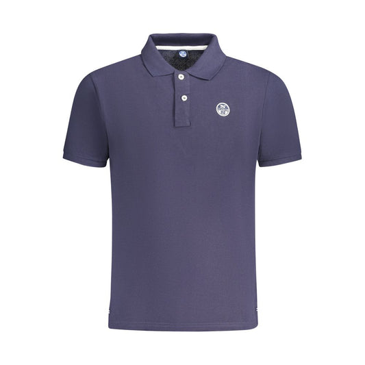 Blaues Poloshirt aus Baumwolle für Herren