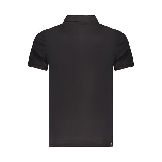 Schwarzes Poloshirt aus Baumwolle