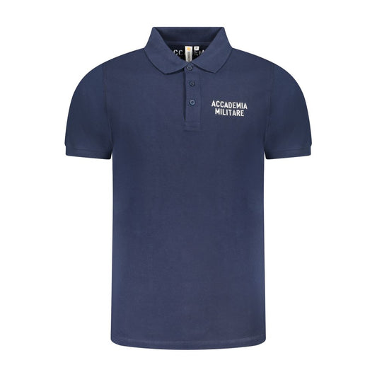 Blaues Poloshirt aus Baumwolle