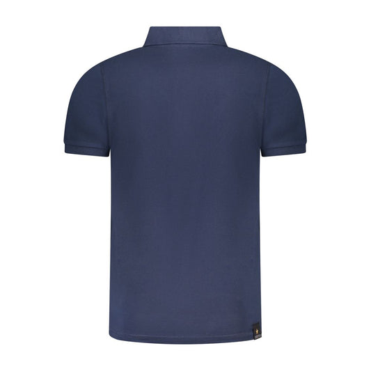 Blaues Poloshirt aus Baumwolle