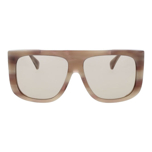 Cremefarbene Damen-Sonnenbrille