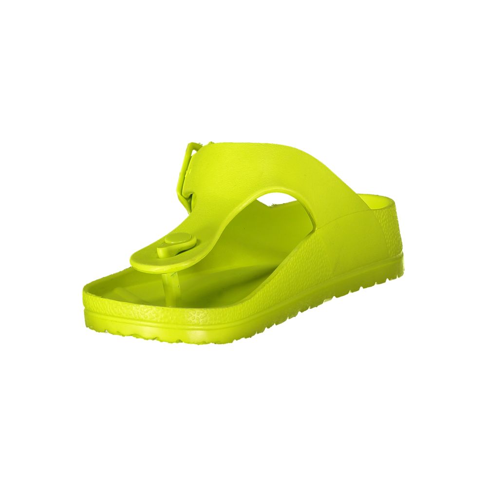 Gelbe Plastiksandale für Damen