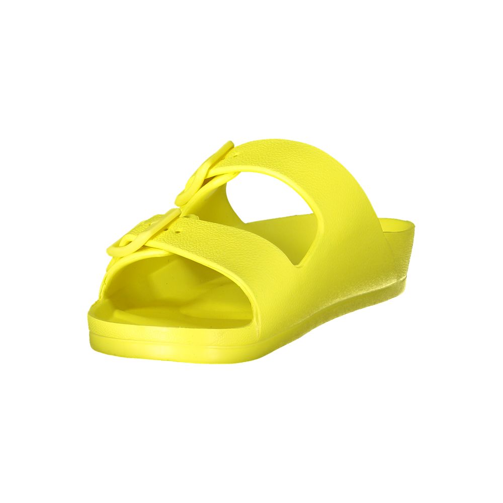 Gelbe Plastiksandale für Damen