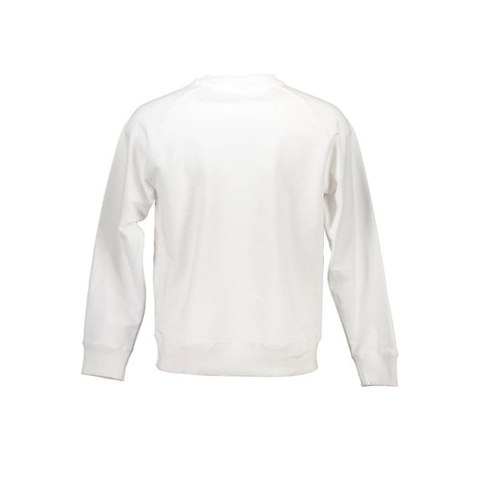 Weißes Unisex-Sweatshirt aus Baumwolle