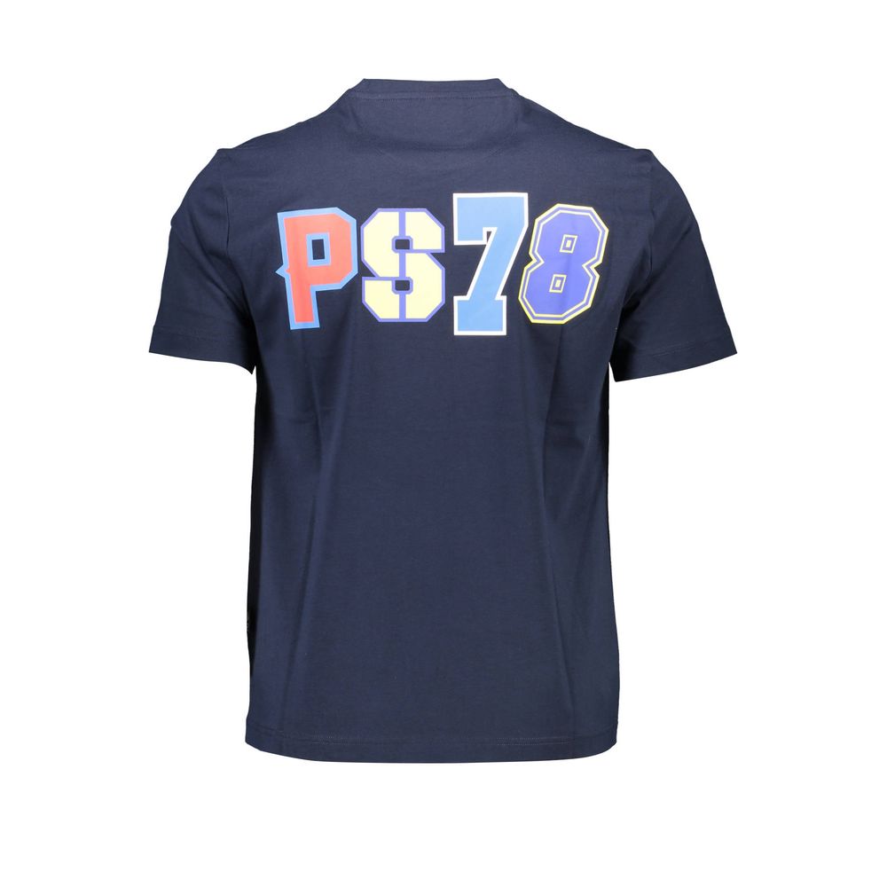 Blaues Baumwoll-T-Shirt