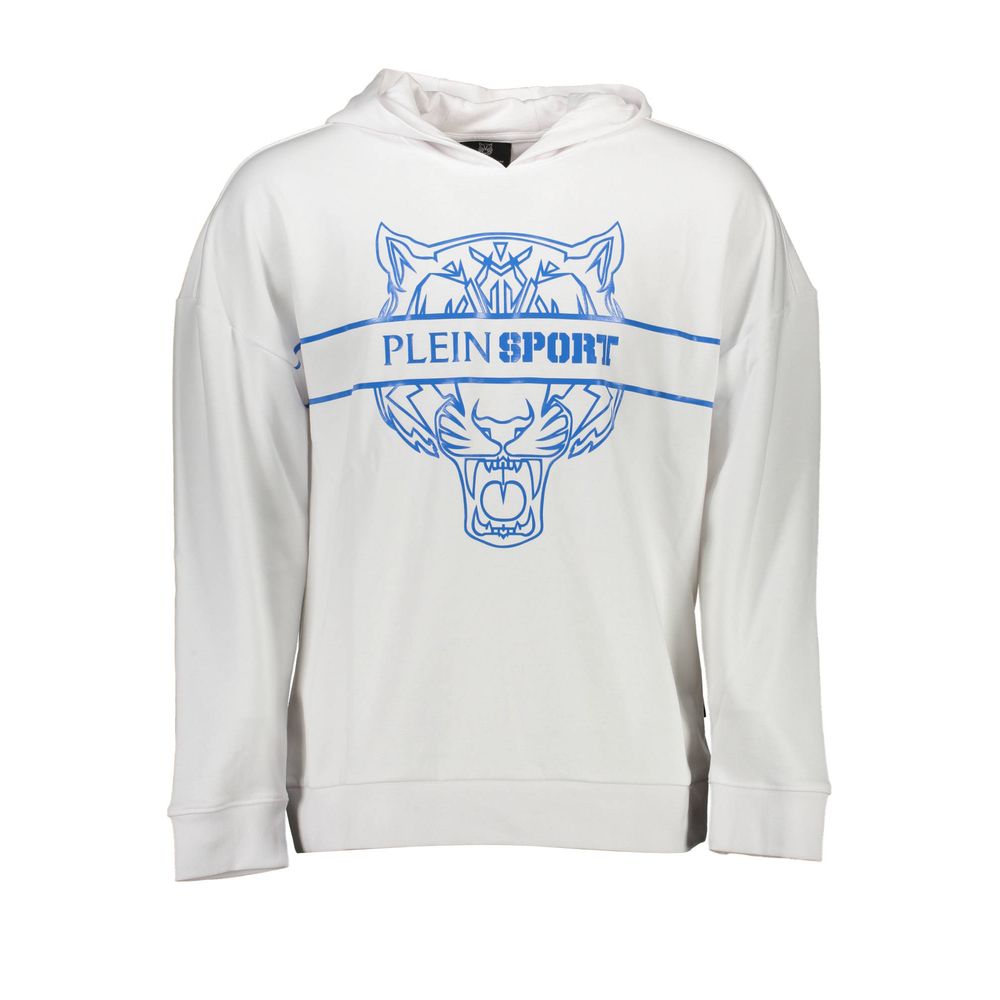 Weißer Baumwollpullover für Herren