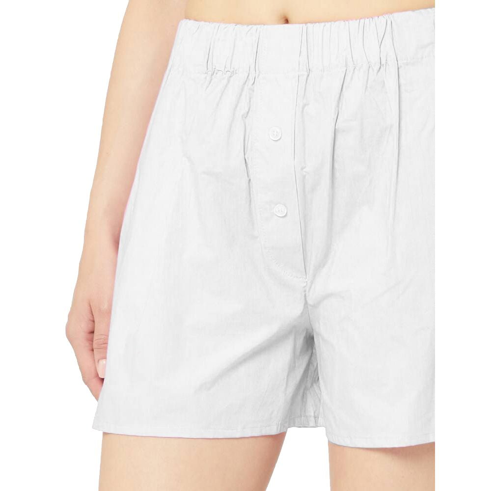 Weiße Baumwollshorts