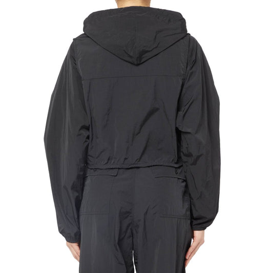 Black Nylon Jackets & Coat