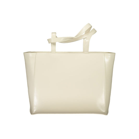 Beige Polyethylen Handtasche