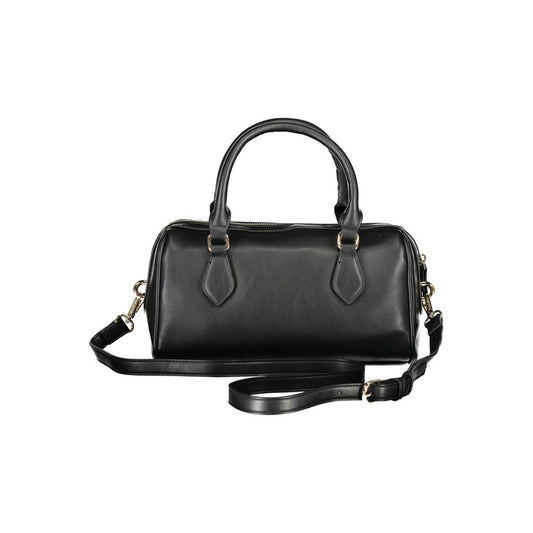 Schwarze Handtasche aus Polyethylen