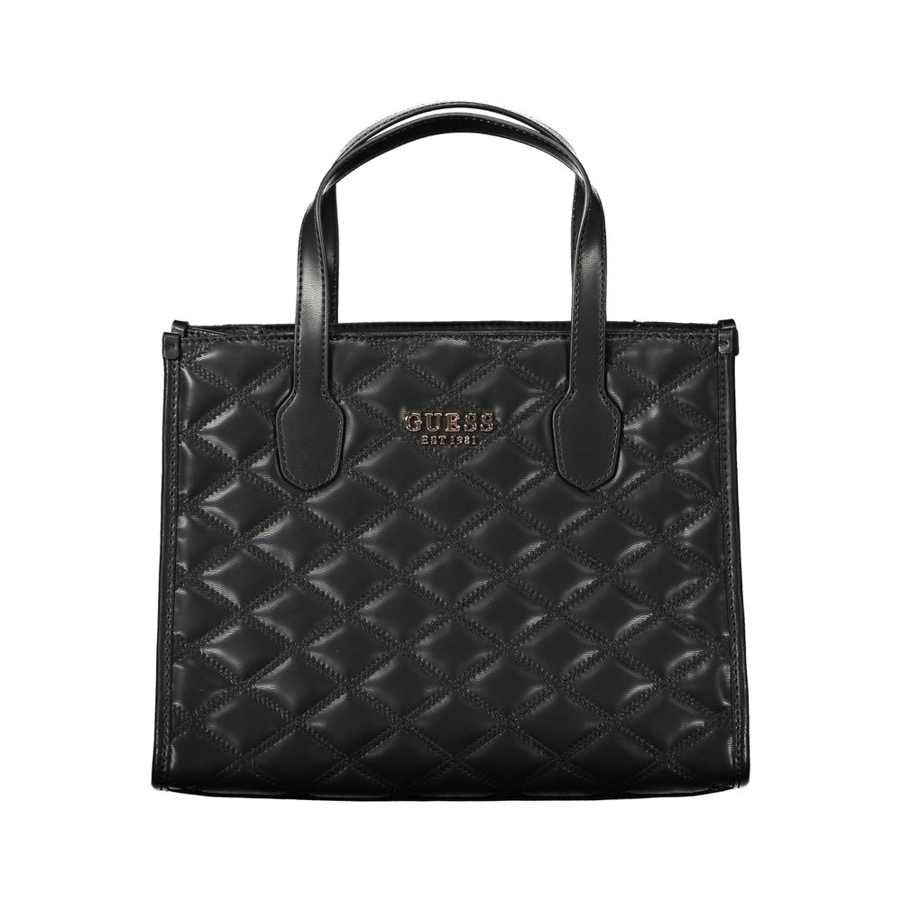 Schwarze Handtasche aus Polyethylen