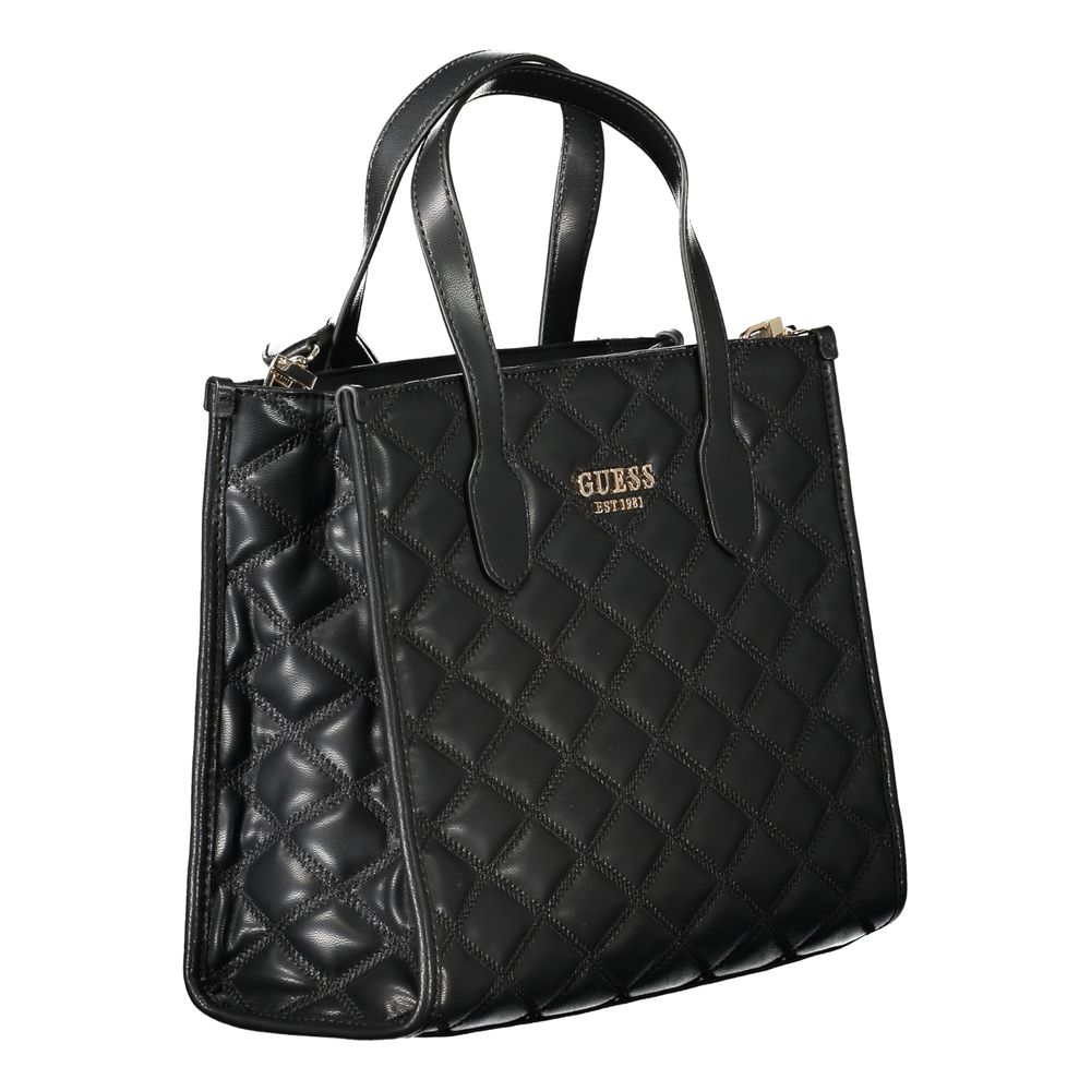 Schwarze Handtasche aus Polyethylen