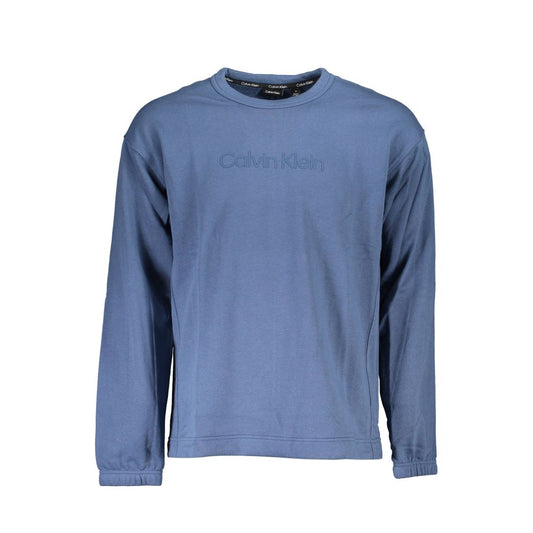 Blauer Baumwollpullover