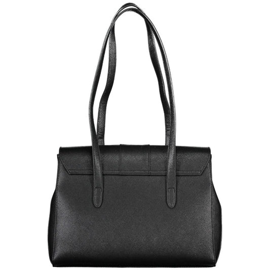 Schwarze Handtasche aus Polyethylen