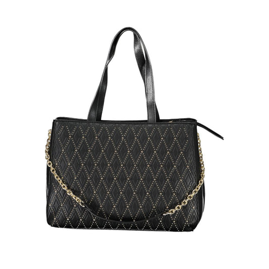Schwarze Handtasche aus Polyethylen