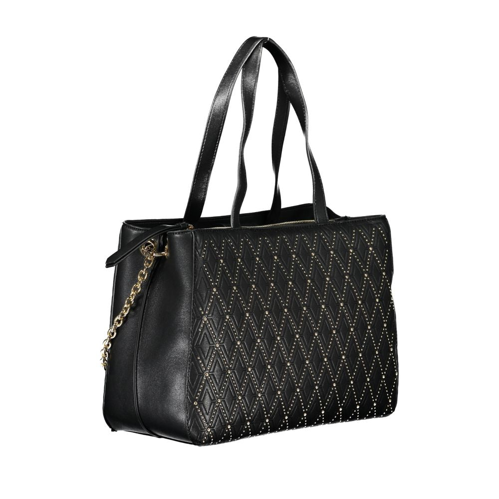 Schwarze Handtasche aus Polyethylen