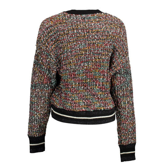 Schwarzer Polyesterpullover