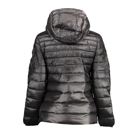 Black Nylon Jackets & Coat