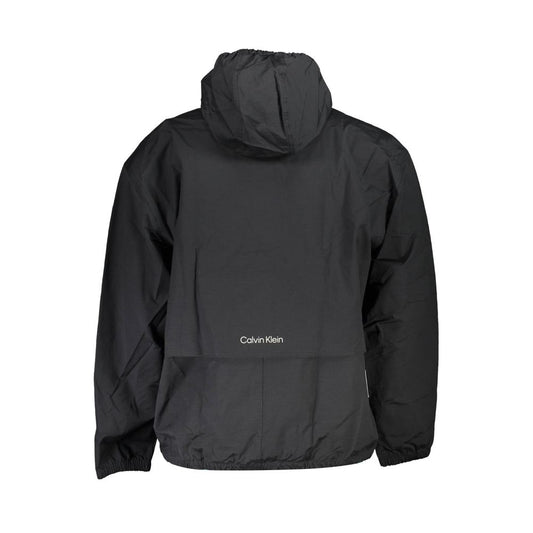 Schwarze Baumwolljacke