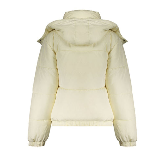Beige Polyester Jackets & Coat