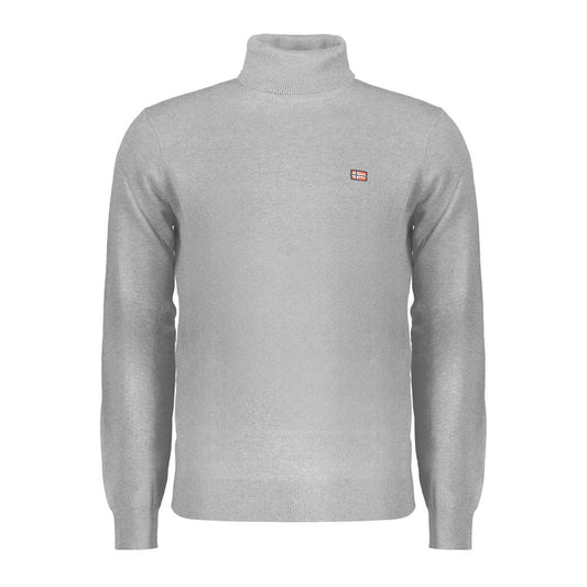Grauer Polyesterpullover