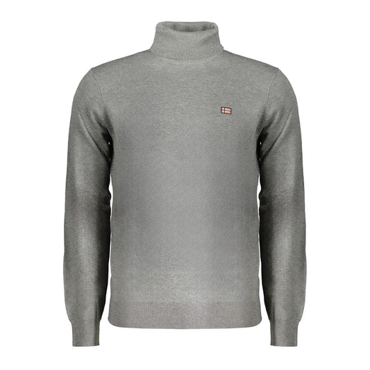 Grauer Polyesterpullover