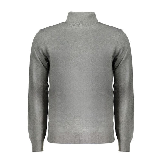 Grauer Polyesterpullover