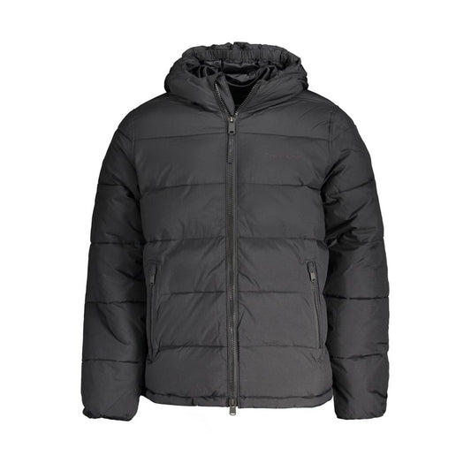 Schwarze Nylonjacke