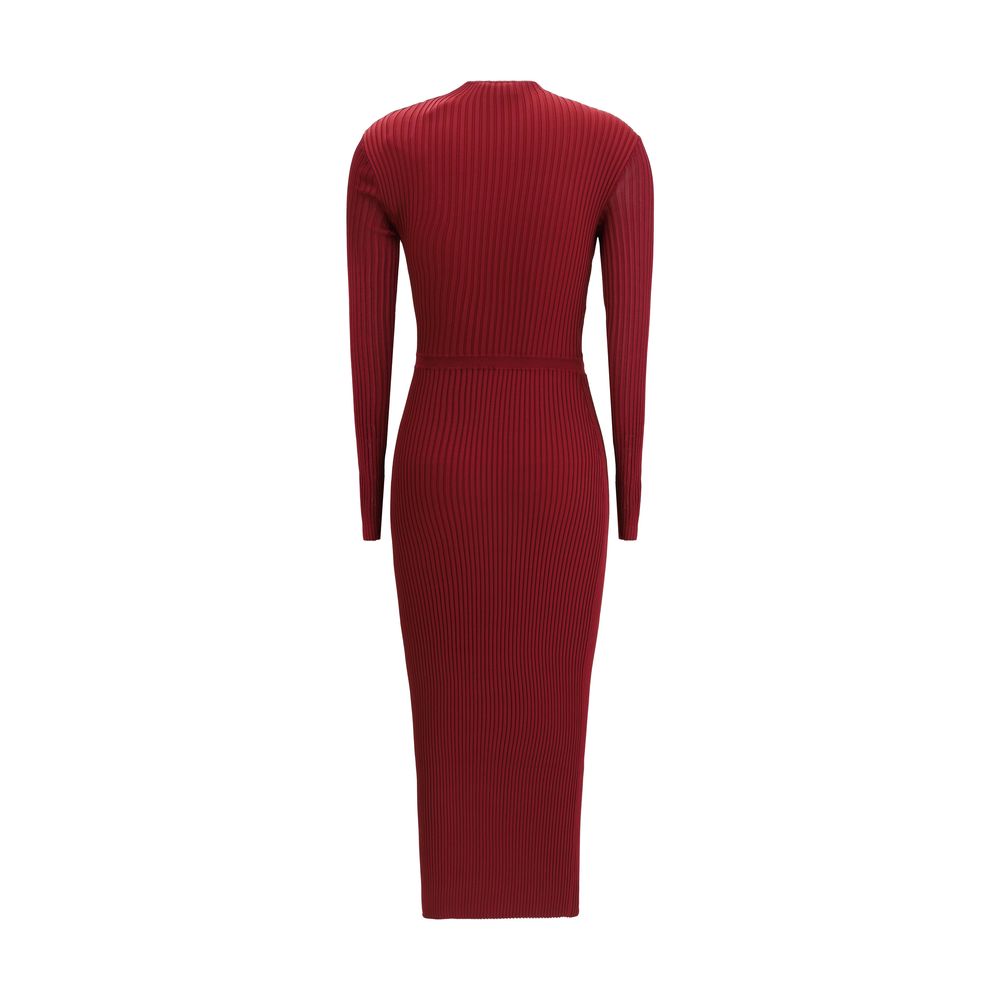 Geripptes Midikleid