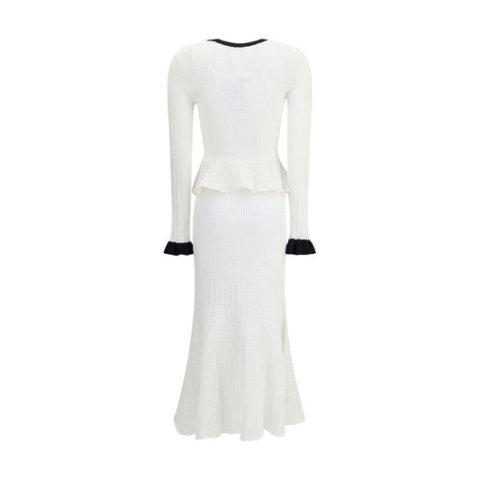 Pointelle Knit Long Dress