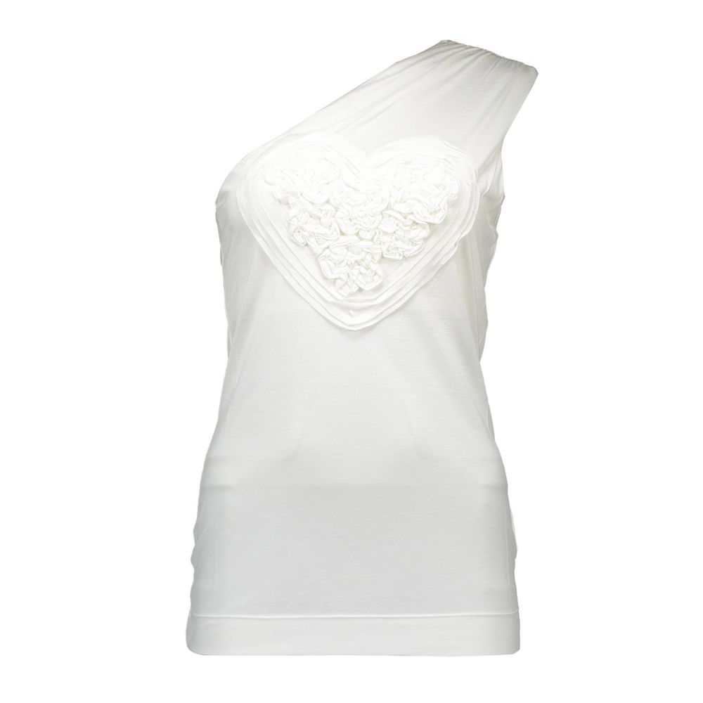 Weiße Elastan-Tops und T-Shirts