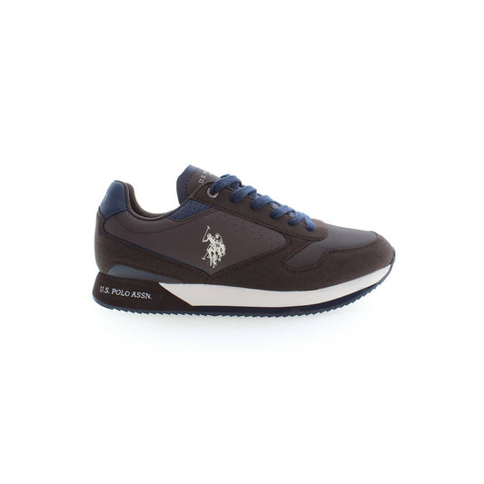 Brown Polyester Sneaker