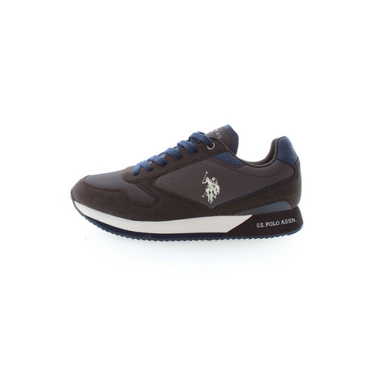 Brown Polyester Sneaker