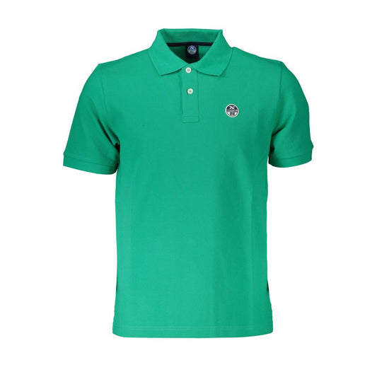 Grünes Poloshirt aus Baumwolle
