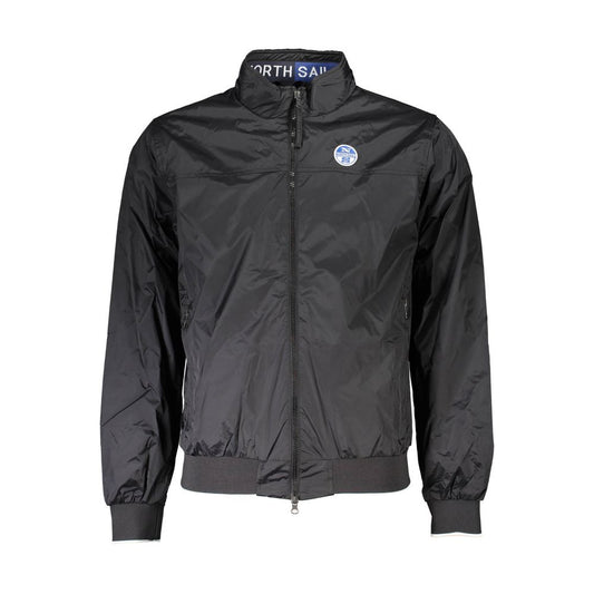 Schwarze Nylonjacke