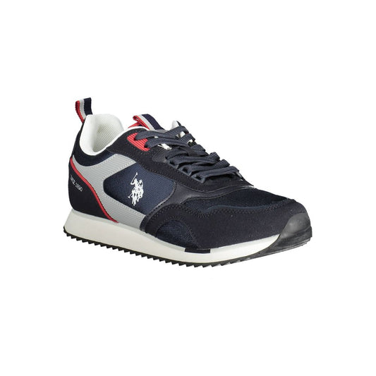 Blue Polyester Sneaker