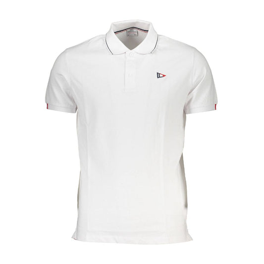 Weißes Poloshirt aus Baumwolle