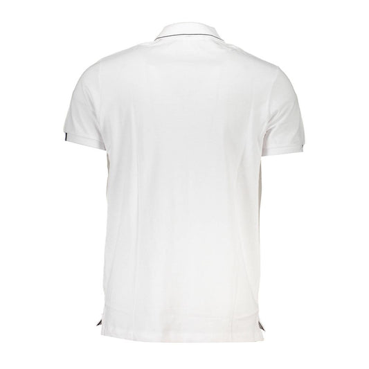 Weißes Poloshirt aus Baumwolle
