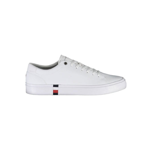 Weißer Polyester-Sneaker