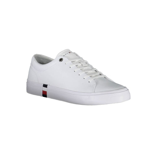 Weißer Polyester-Sneaker