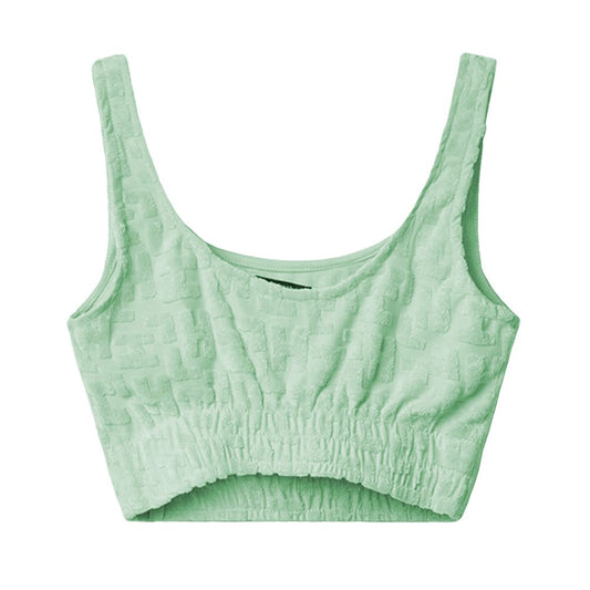 Green Cotton Tops & T-Shirt