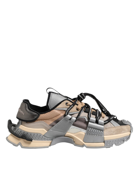 Mehrfarbige Space Sneakers mit Einsätzen