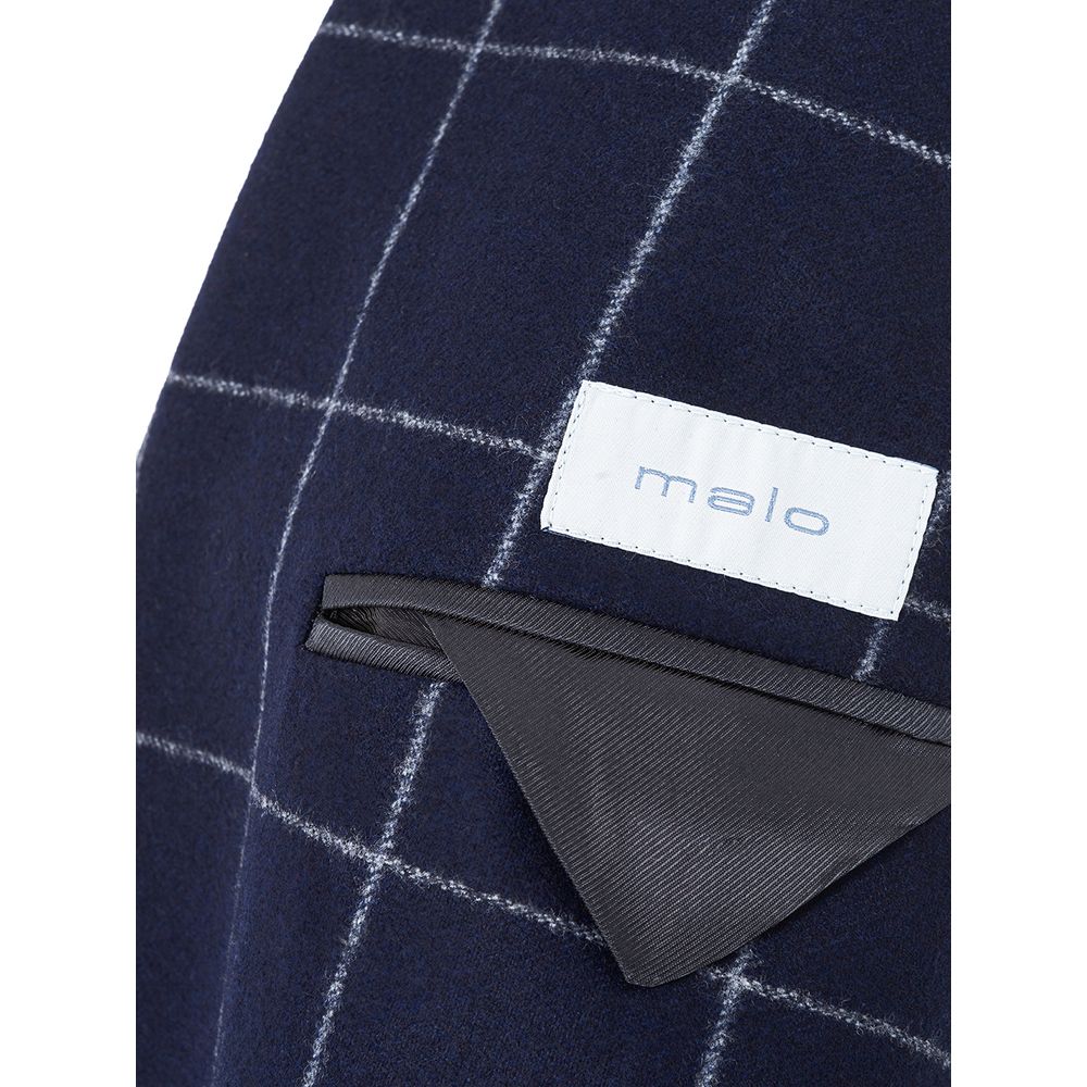 Blauer Wollblazer