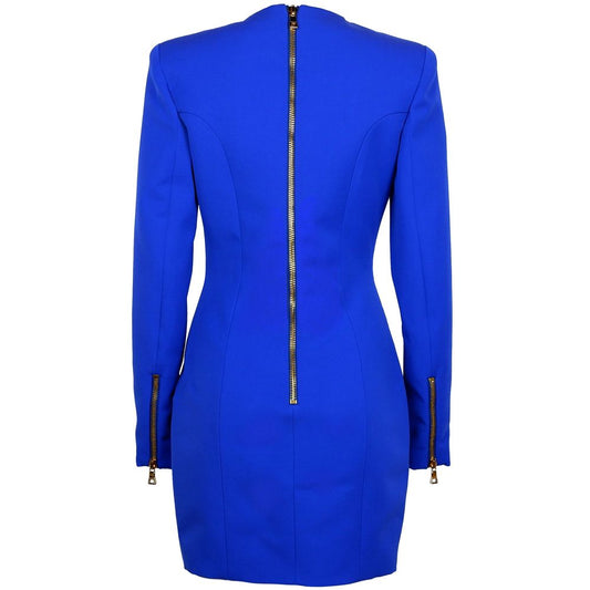 Blue Wool Dress