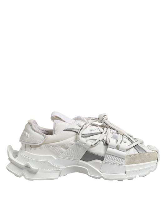 Weiß Grau Low Top Space Sneakers Schuhe