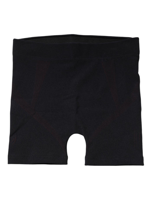 Schwarze Nylon-Stretch-Boxershorts