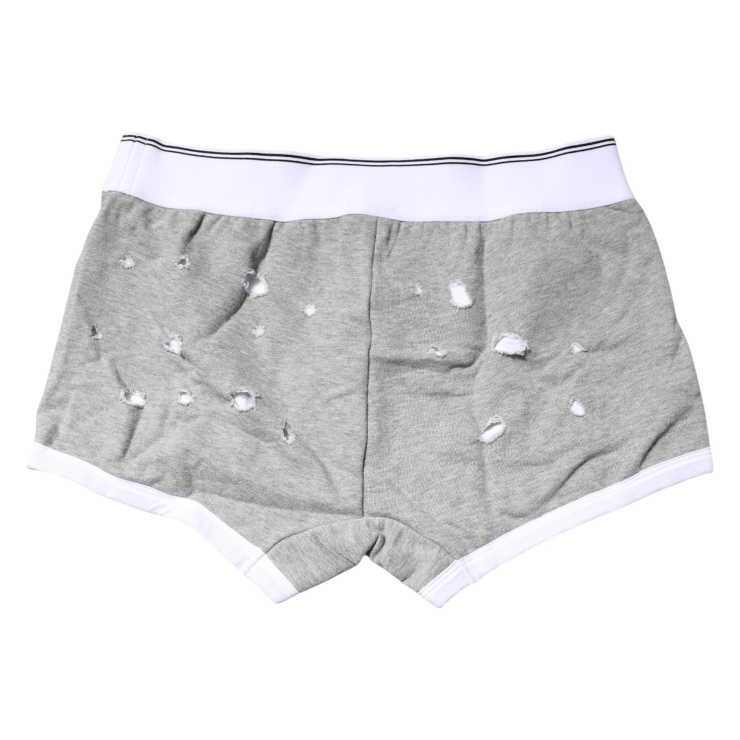 Graue Boxershorts aus Baumwollstretch in normaler Passform